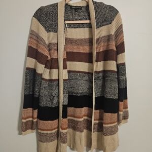 3/$20 Kathy Ireland Striped Women's Knit Cardigan Sweater